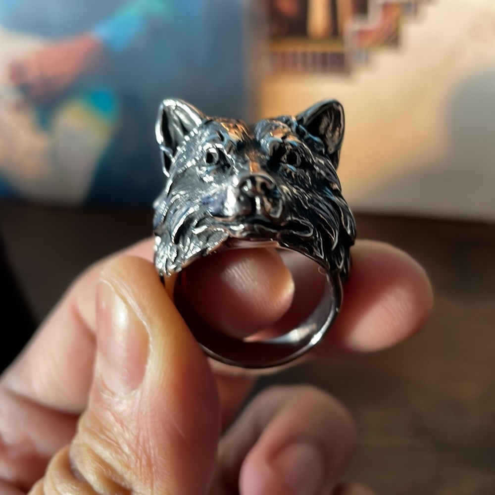 Wolf Ring, Stainless Steel - image 2